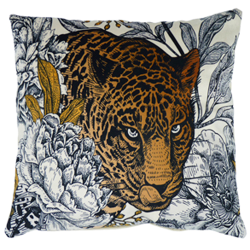 Bagheera, Cream - (45cm x 45cm) Cushion - Image 3